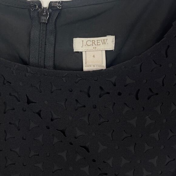 J. Crew Laser-Cut Cap-Sleeve Dress - Picture 4 of 9